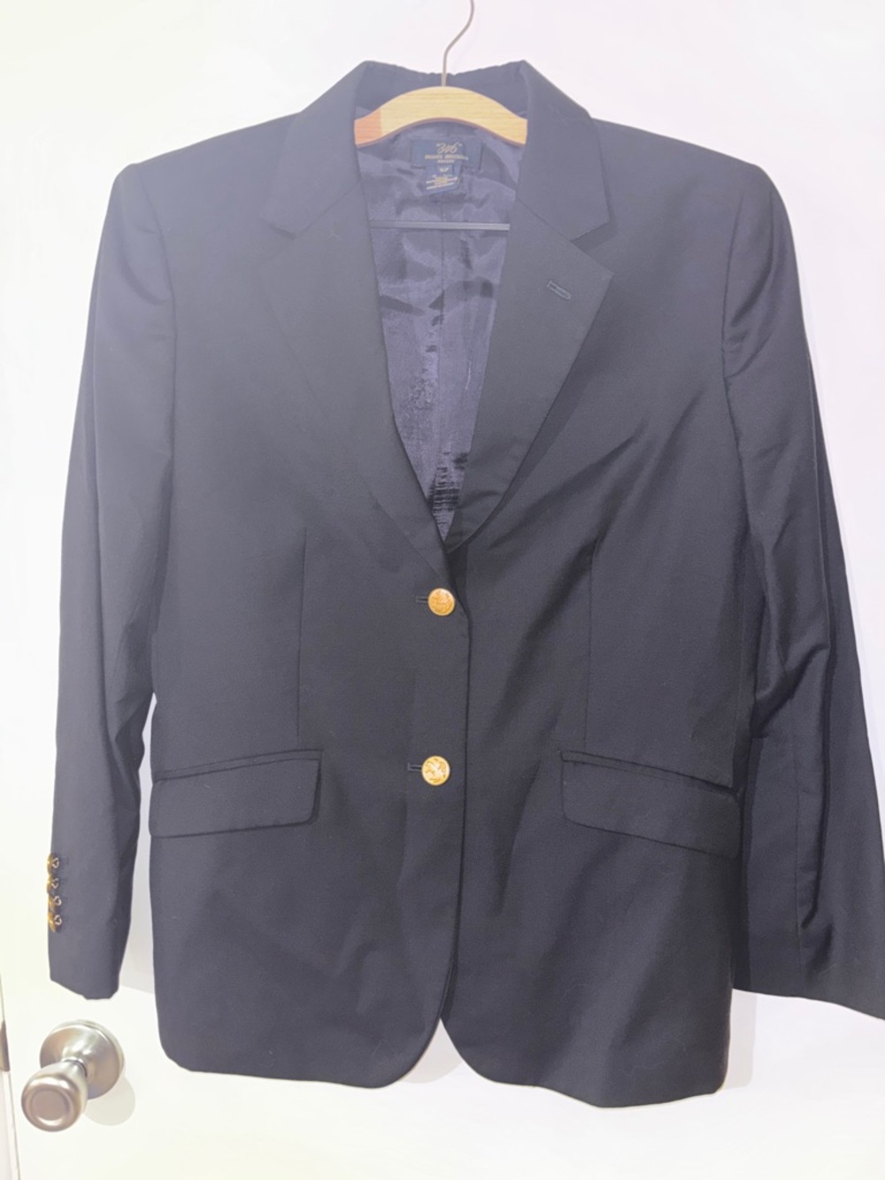 Brooks Brothers Black Blazer with Gold Buttons